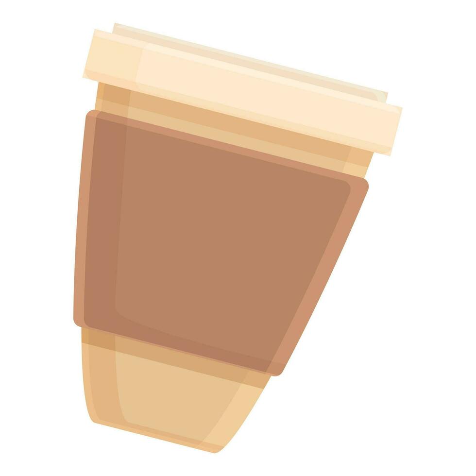 Coffee to go cup icon cartoon vector. Separation organic pet vector