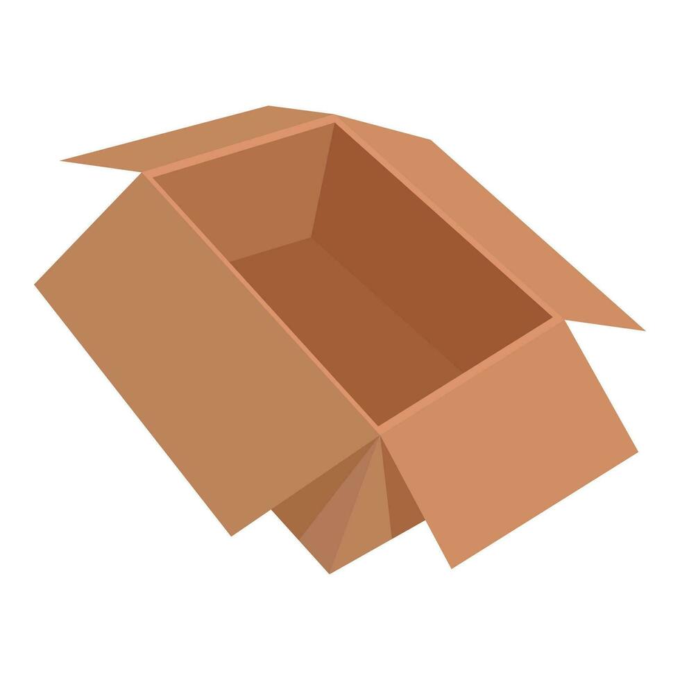 Waste carton box icon cartoon vector. Separation ecology organic vector