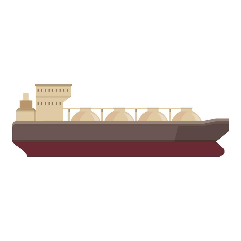 Maritime power marine icon cartoon vector. Petrol sea vessel vector