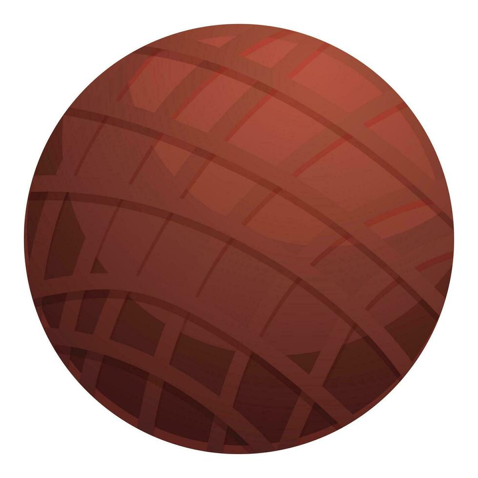Cocoa bomb icon cartoon vector. Milk cake balls vector
