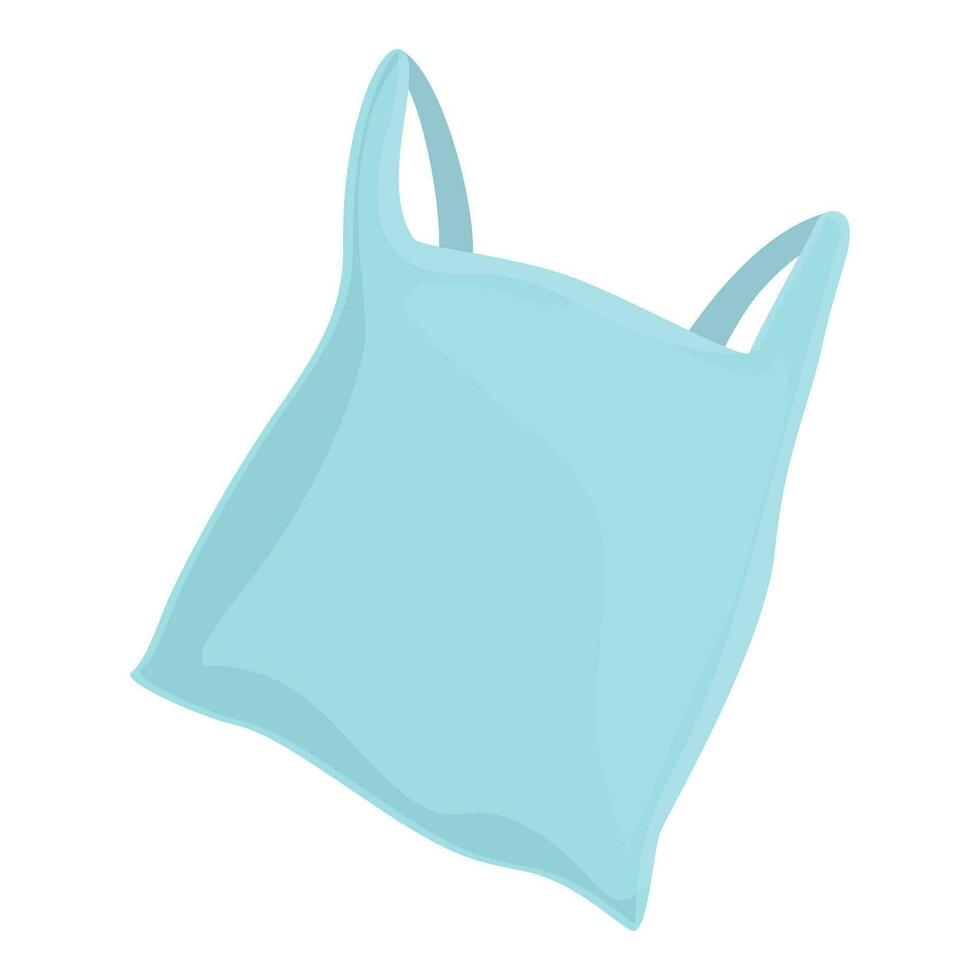 Plastic bag waste icon cartoon vector. Recycle energy vector