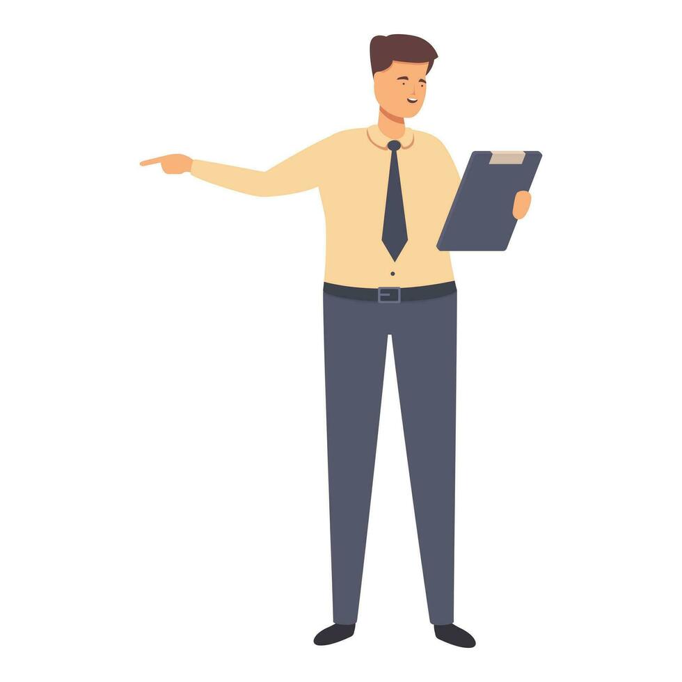 Business manager icon cartoon vector. Work delivery service vector