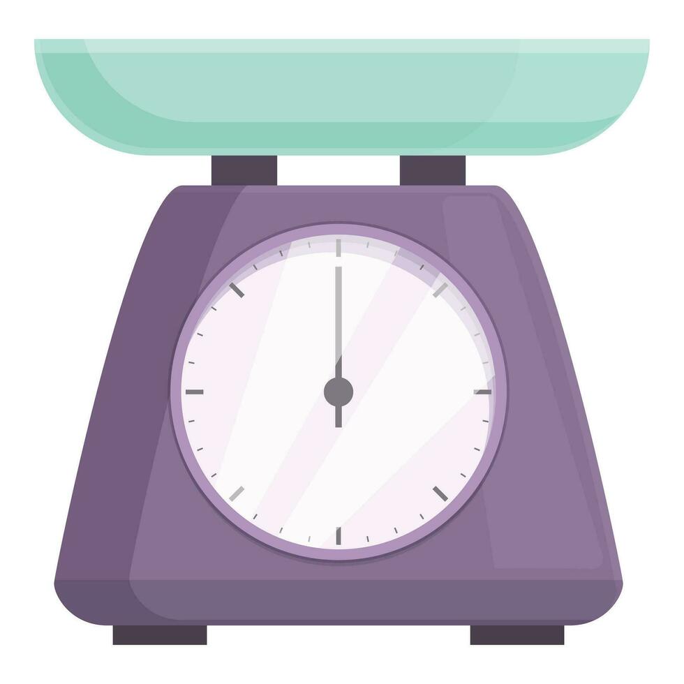 Scale product digital icon cartoon vector. Kitchen scales vector