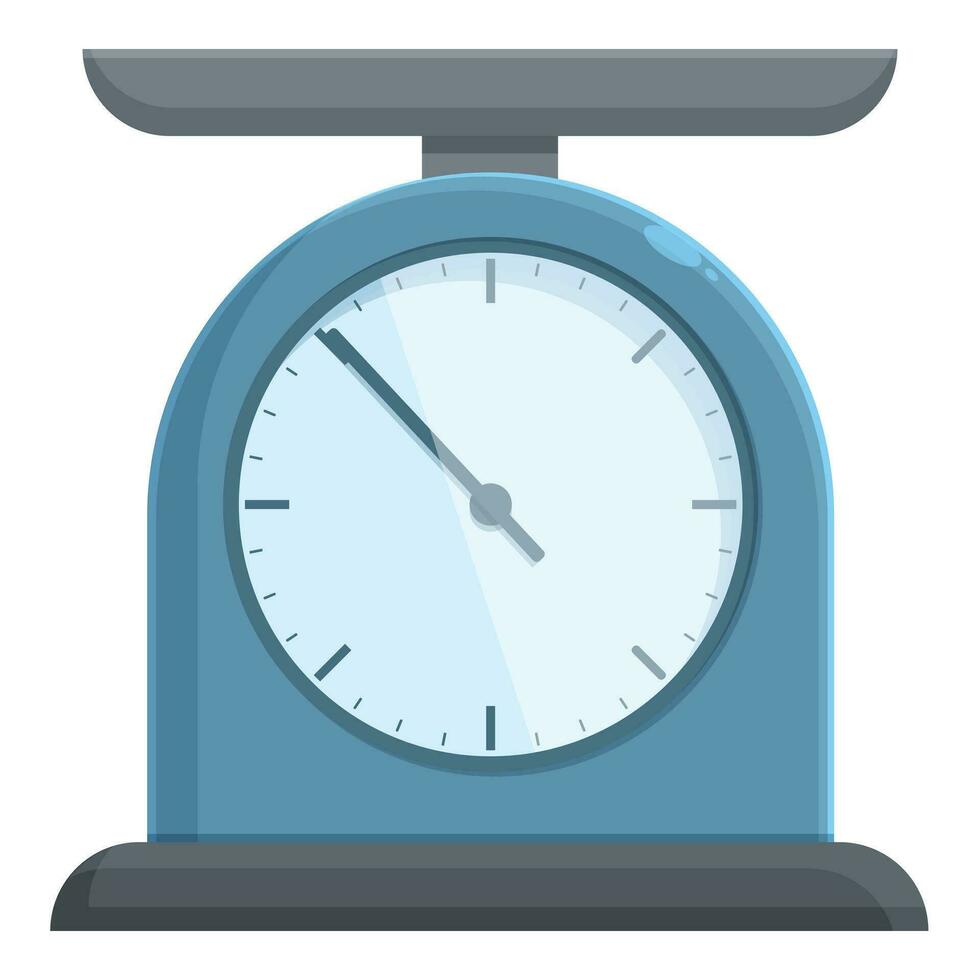 Mechanical kitchen scales icon cartoon vector. Compare dial vector