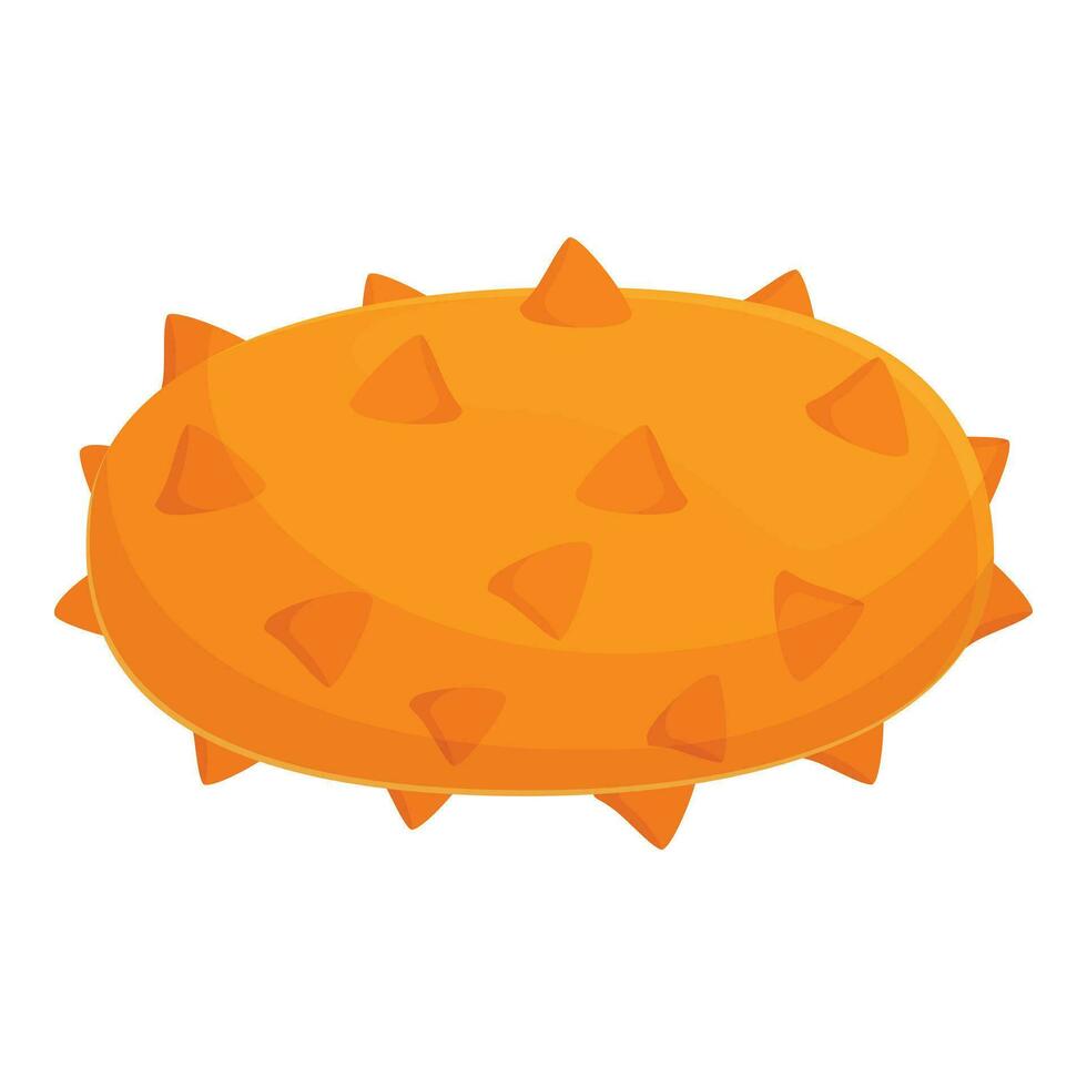 Tasty fruit icon cartoon vector. Healthy orange plant vector