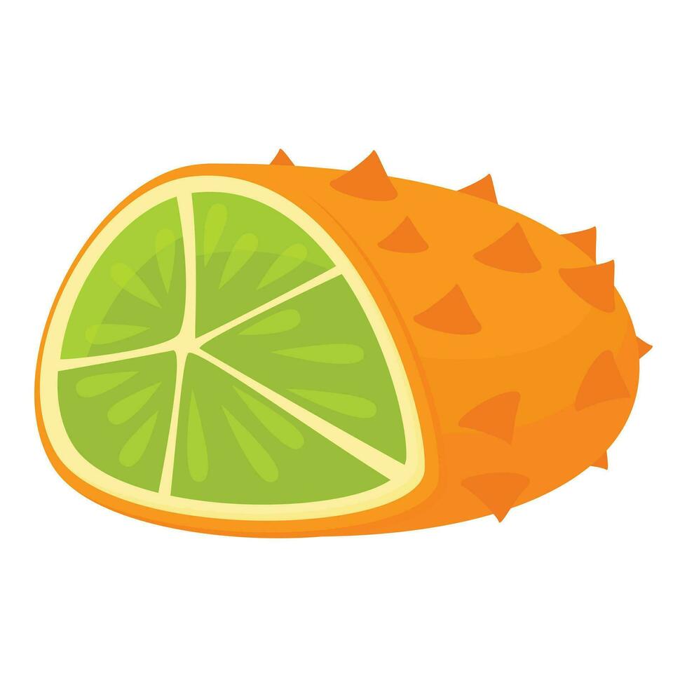 Healthy tasty fruit icon cartoon vector. Orange seed raw vector