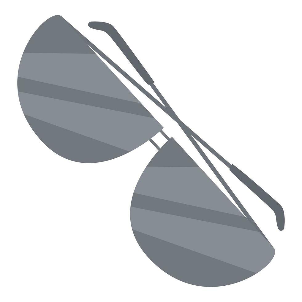 Waste sunglasses icon cartoon vector. Glass sort trash vector
