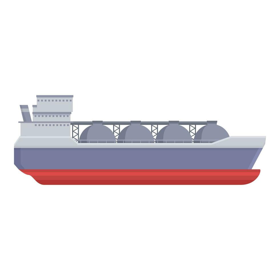 Conduit gasoline ship icon cartoon vector. Maritime fuel pipe vector