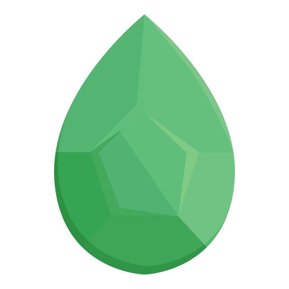 Green beauty stone icon cartoon vector. Sale beauty fashion vector