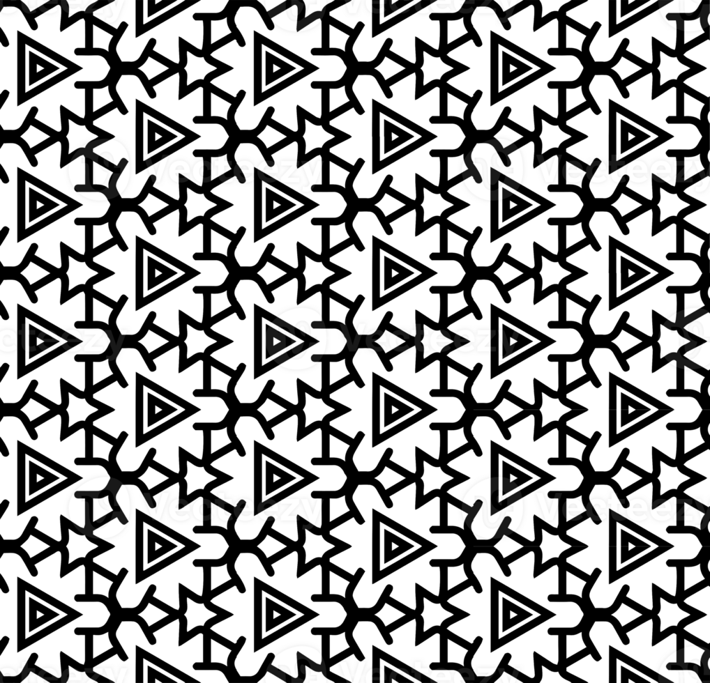 Black seamless abstract pattern. Overlay for background and backdrop. Ornamental design. PNG graphic illustration with transparent background.