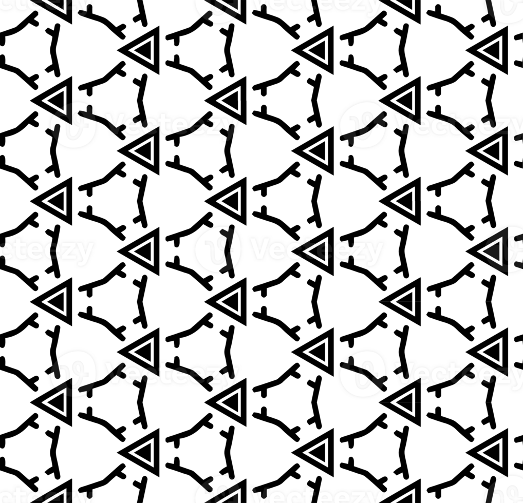 Black seamless abstract pattern. Overlay for background and backdrop. Ornamental design. PNG graphic illustration with transparent background.