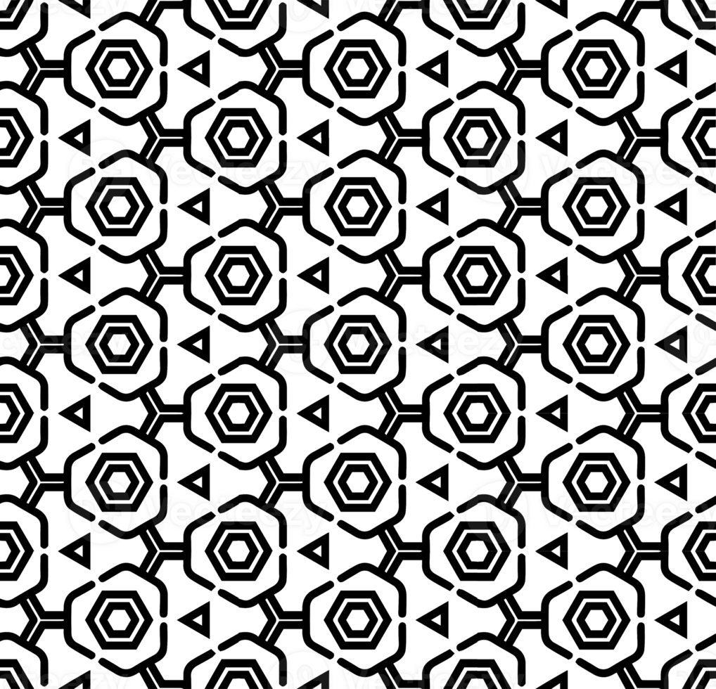 Black seamless abstract pattern. Overlay for background and backdrop. Ornamental design. PNG graphic illustration with transparent background.