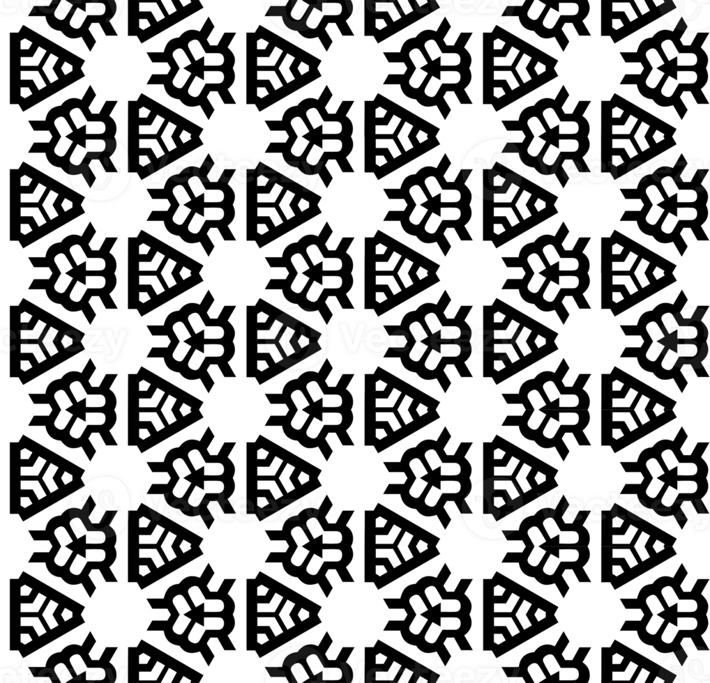 Black seamless abstract pattern. Overlay for background and backdrop. Ornamental design. PNG graphic illustration with transparent background.
