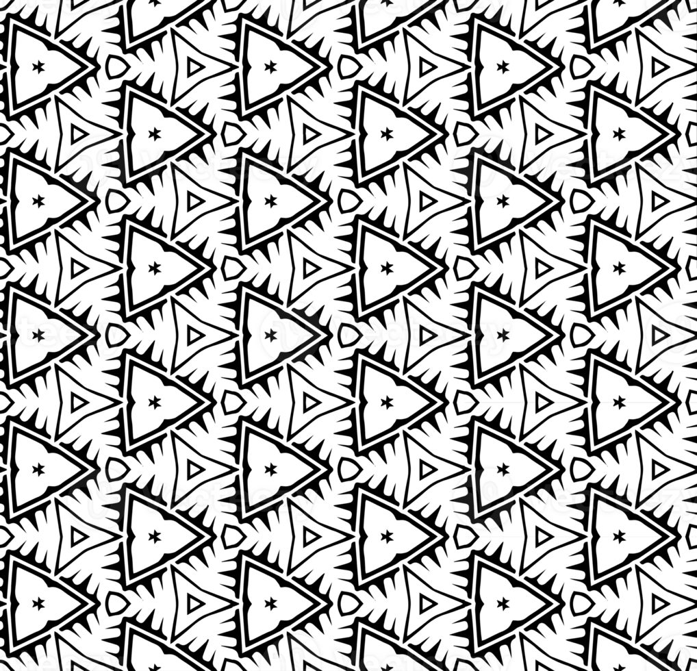 Black seamless abstract pattern. Overlay for background and backdrop. Ornamental design. PNG graphic illustration with transparent background.