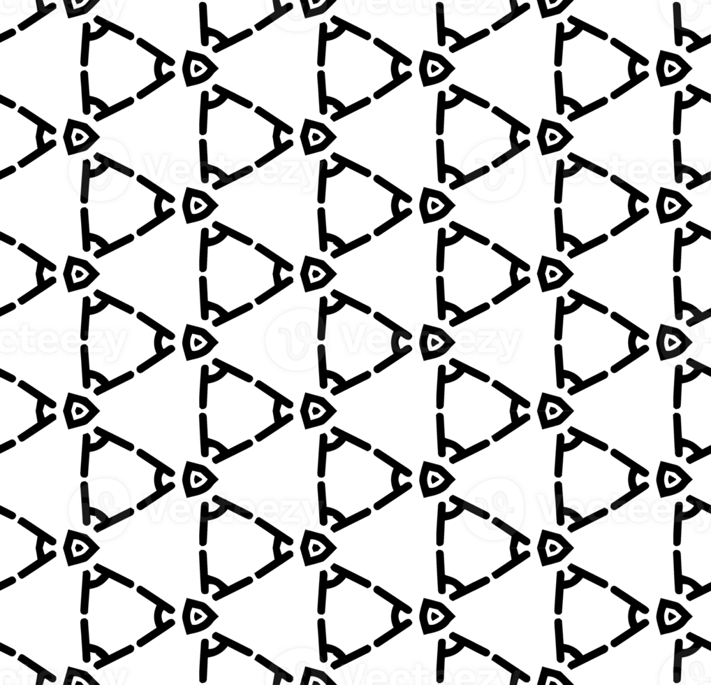 Black seamless abstract pattern. Overlay for background and backdrop. Ornamental design. PNG graphic illustration with transparent background.