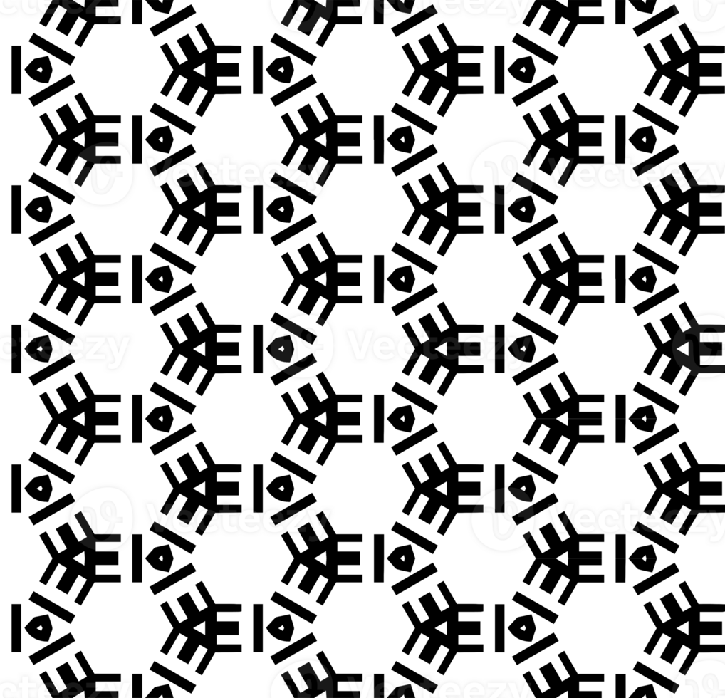 Black seamless abstract pattern. Overlay for background and backdrop. Ornamental design. PNG graphic illustration with transparent background.