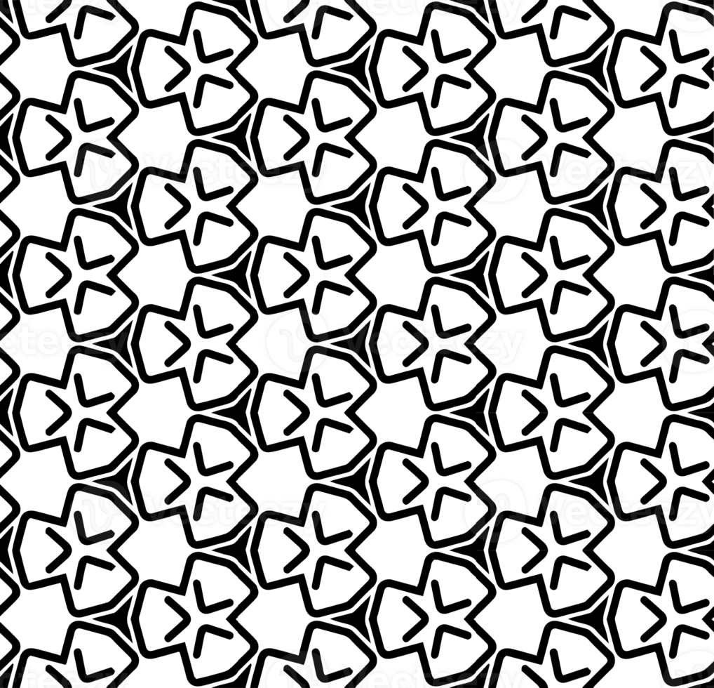 Black seamless abstract pattern. Overlay for background and backdrop. Ornamental design. PNG graphic illustration with transparent background.