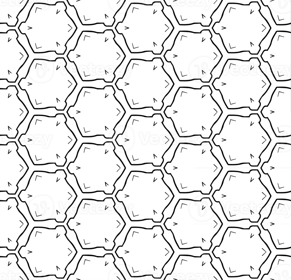 Black seamless abstract pattern. Overlay for background and backdrop. Ornamental design. PNG graphic illustration with transparent background.