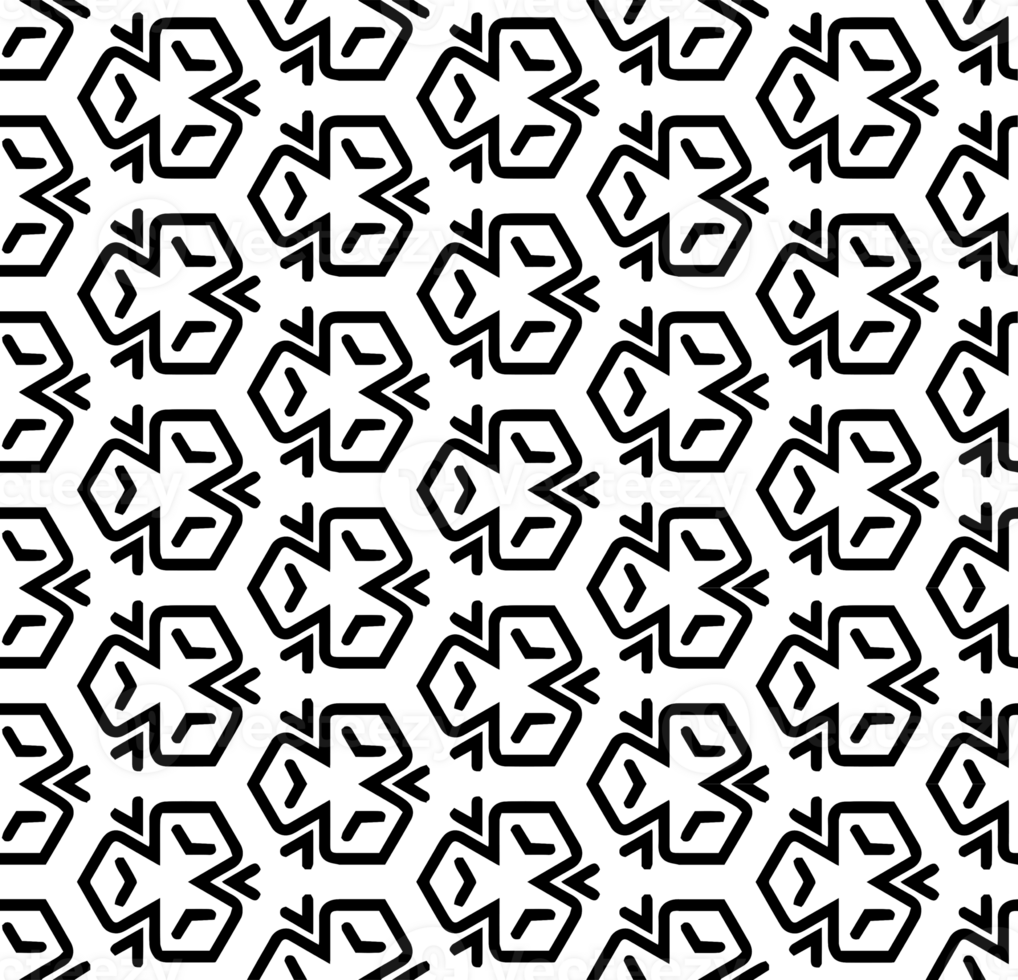 Black seamless abstract pattern. Overlay for background and backdrop. Ornamental design. PNG graphic illustration with transparent background.