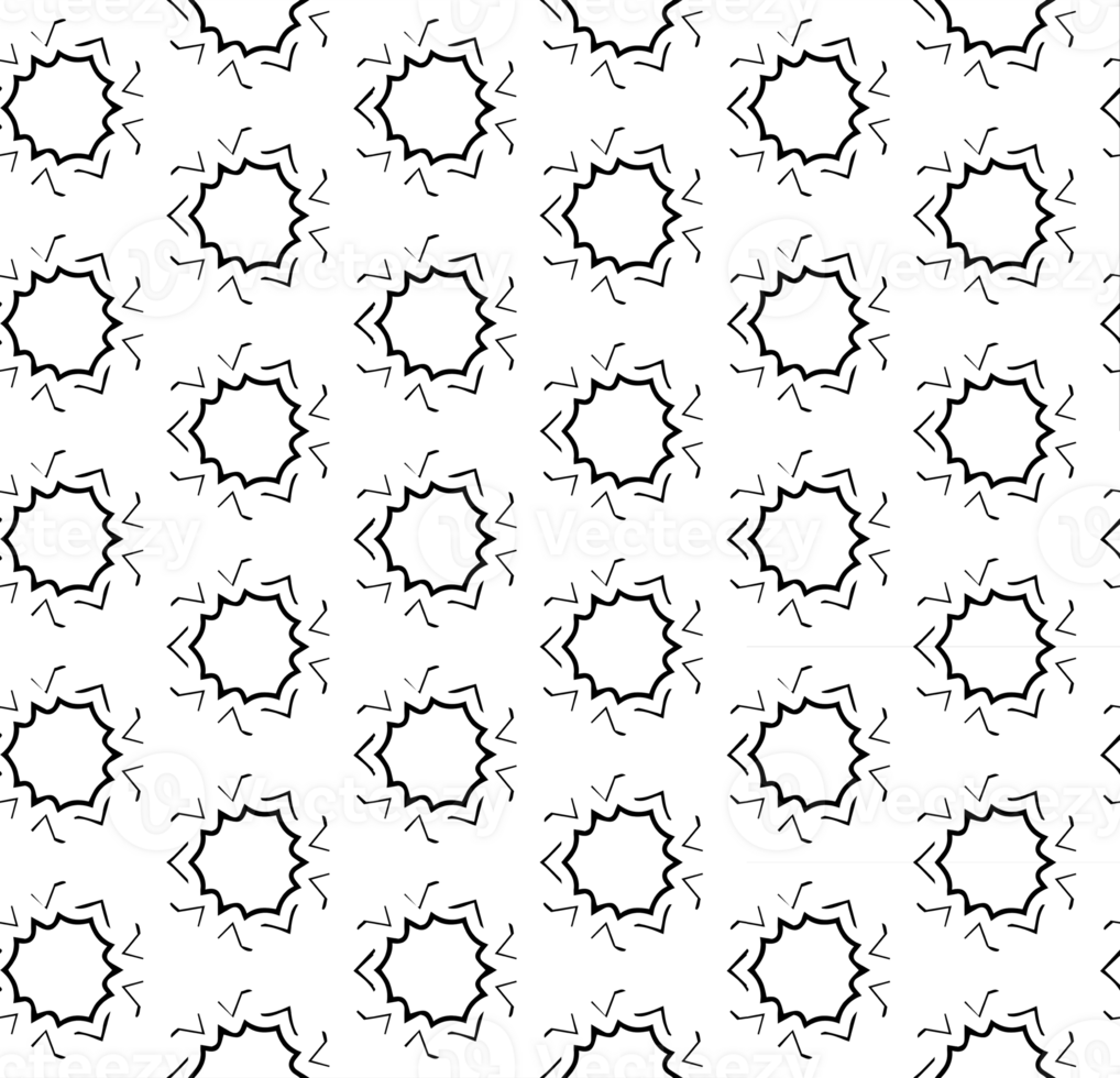 Black seamless abstract pattern. Overlay for background and backdrop. Ornamental design. PNG graphic illustration with transparent background.