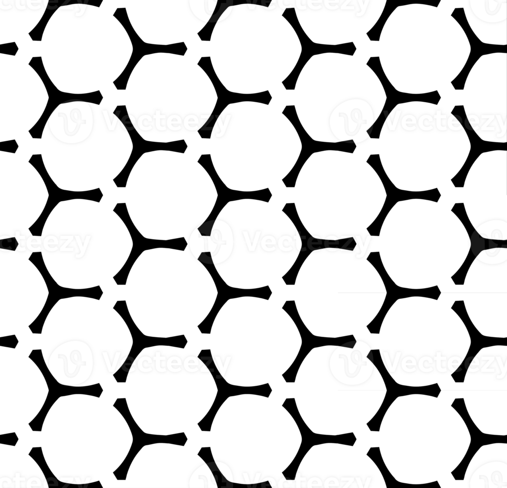 Black seamless abstract pattern. Overlay for background and backdrop. Ornamental design. PNG graphic illustration with transparent background.