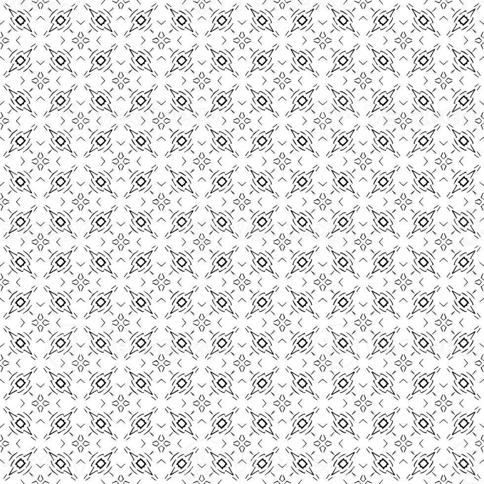 Black seamless abstract pattern. Overlay for background and backdrop. Ornamental design. PNG graphic illustration with transparent background.