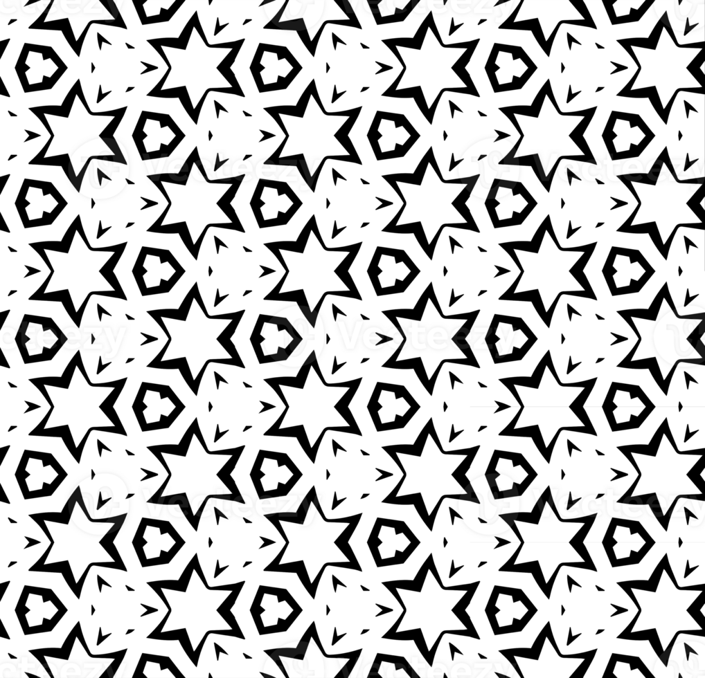 Black seamless abstract pattern. Overlay for background and backdrop. Ornamental design. PNG graphic illustration with transparent background.