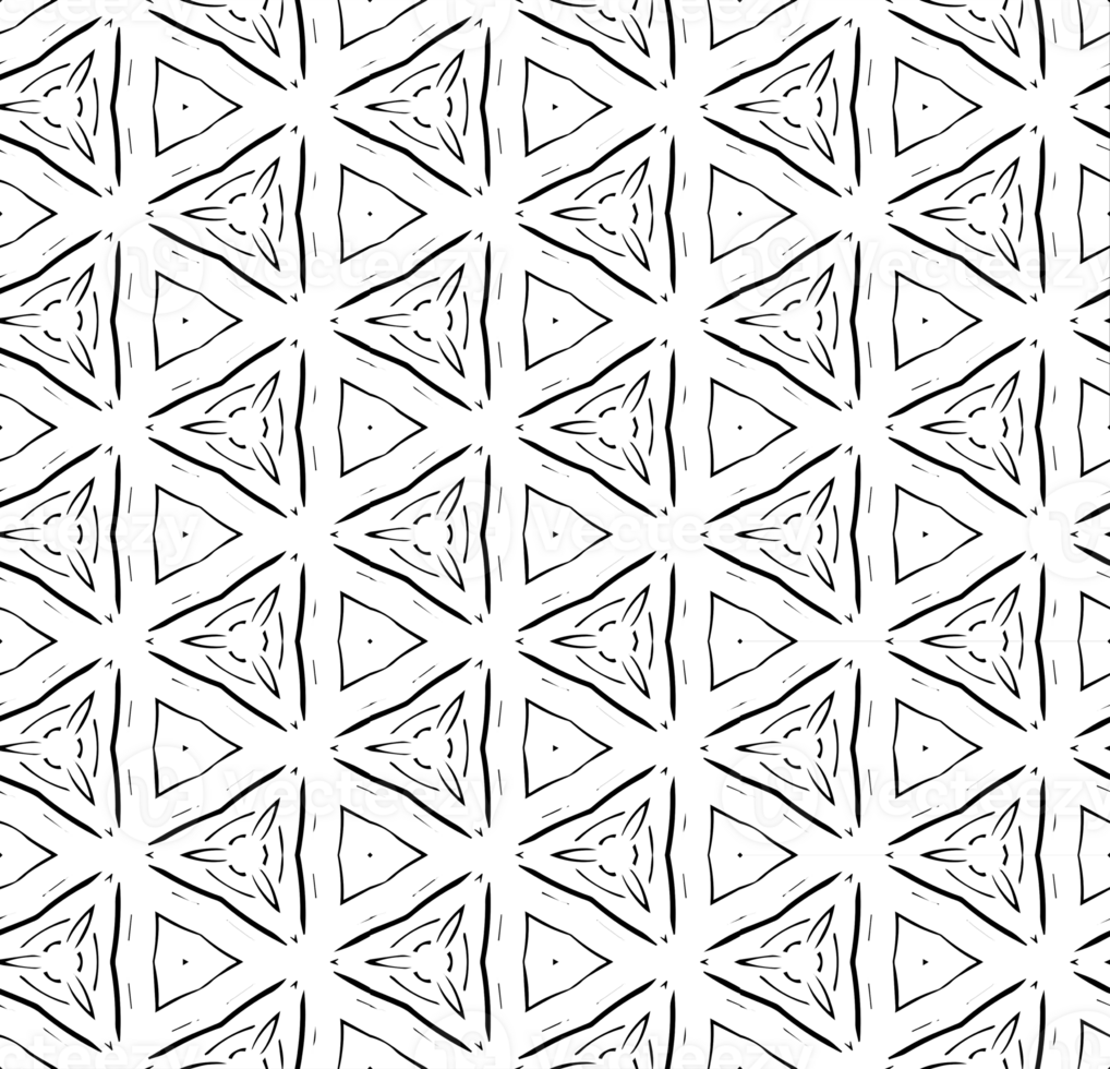 Black seamless abstract pattern. Overlay for background and backdrop. Ornamental design. PNG graphic illustration with transparent background.
