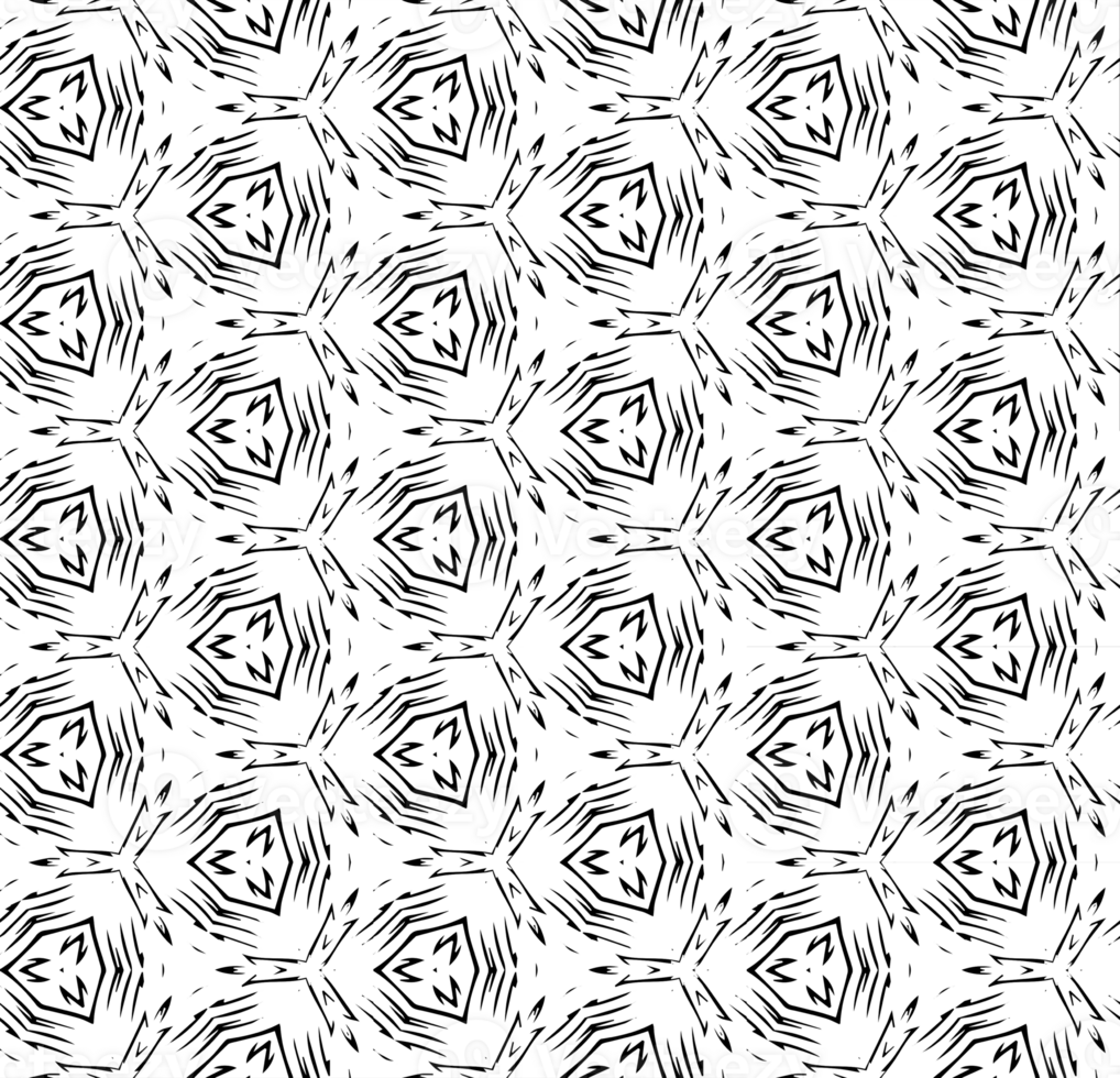 Black seamless abstract pattern. Overlay for background and backdrop. Ornamental design. PNG graphic illustration with transparent background.