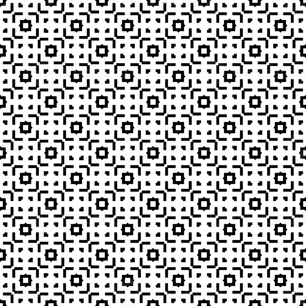 Black seamless abstract pattern. Overlay for background and backdrop. Ornamental design. PNG graphic illustration with transparent background.