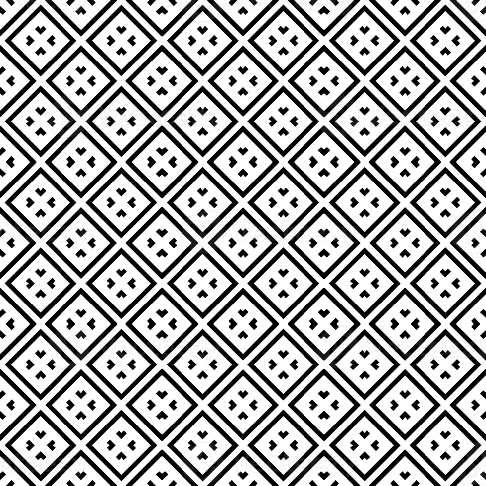 Black seamless abstract pattern. Overlay for background and backdrop. Ornamental design. PNG graphic illustration with transparent background.