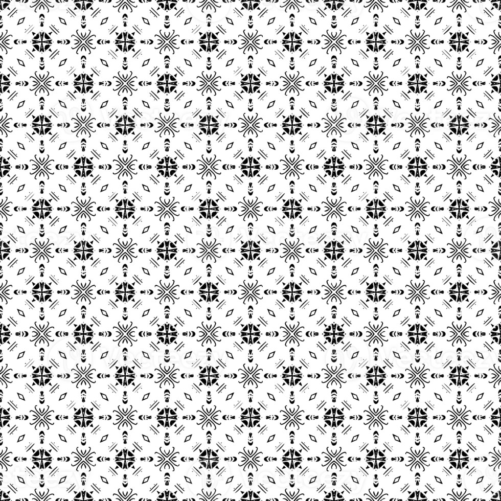 Black seamless abstract pattern. Overlay for background and backdrop. Ornamental design. PNG graphic illustration with transparent background.