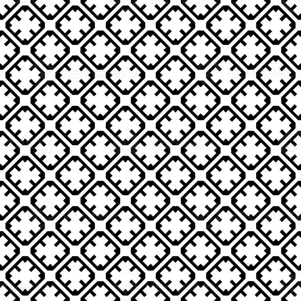 Black seamless abstract pattern. Overlay for background and backdrop. Ornamental design. PNG graphic illustration with transparent background.