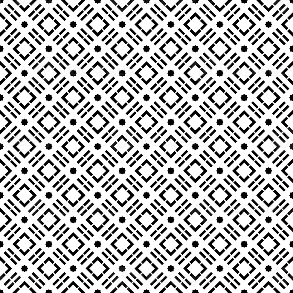 Black seamless abstract pattern. Overlay for background and backdrop. Ornamental design. PNG graphic illustration with transparent background.