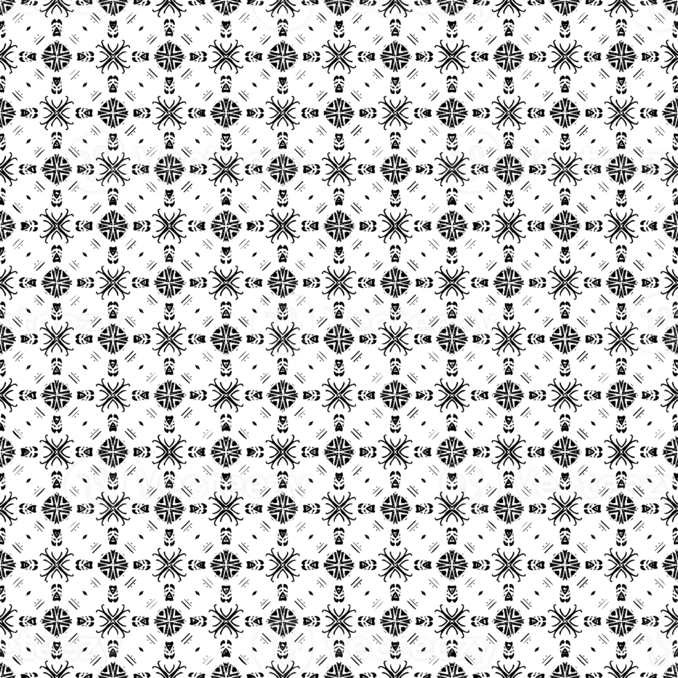 Black seamless abstract pattern. Overlay for background and backdrop. Ornamental design. PNG graphic illustration with transparent background.