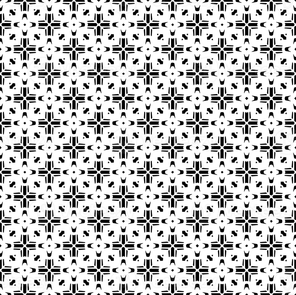 Black seamless abstract pattern. Overlay for background and backdrop. Ornamental design. PNG graphic illustration with transparent background.