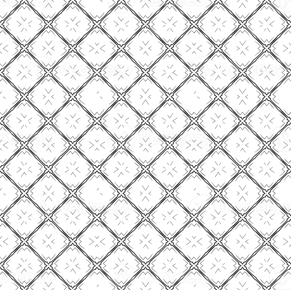Black seamless abstract pattern. Overlay for background and backdrop. Ornamental design. PNG graphic illustration with transparent background.