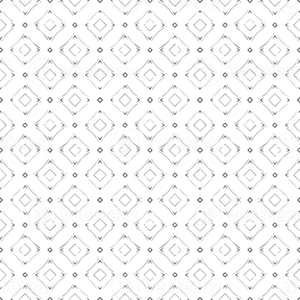 Black seamless abstract pattern. Overlay for background and backdrop. Ornamental design. PNG graphic illustration with transparent background.