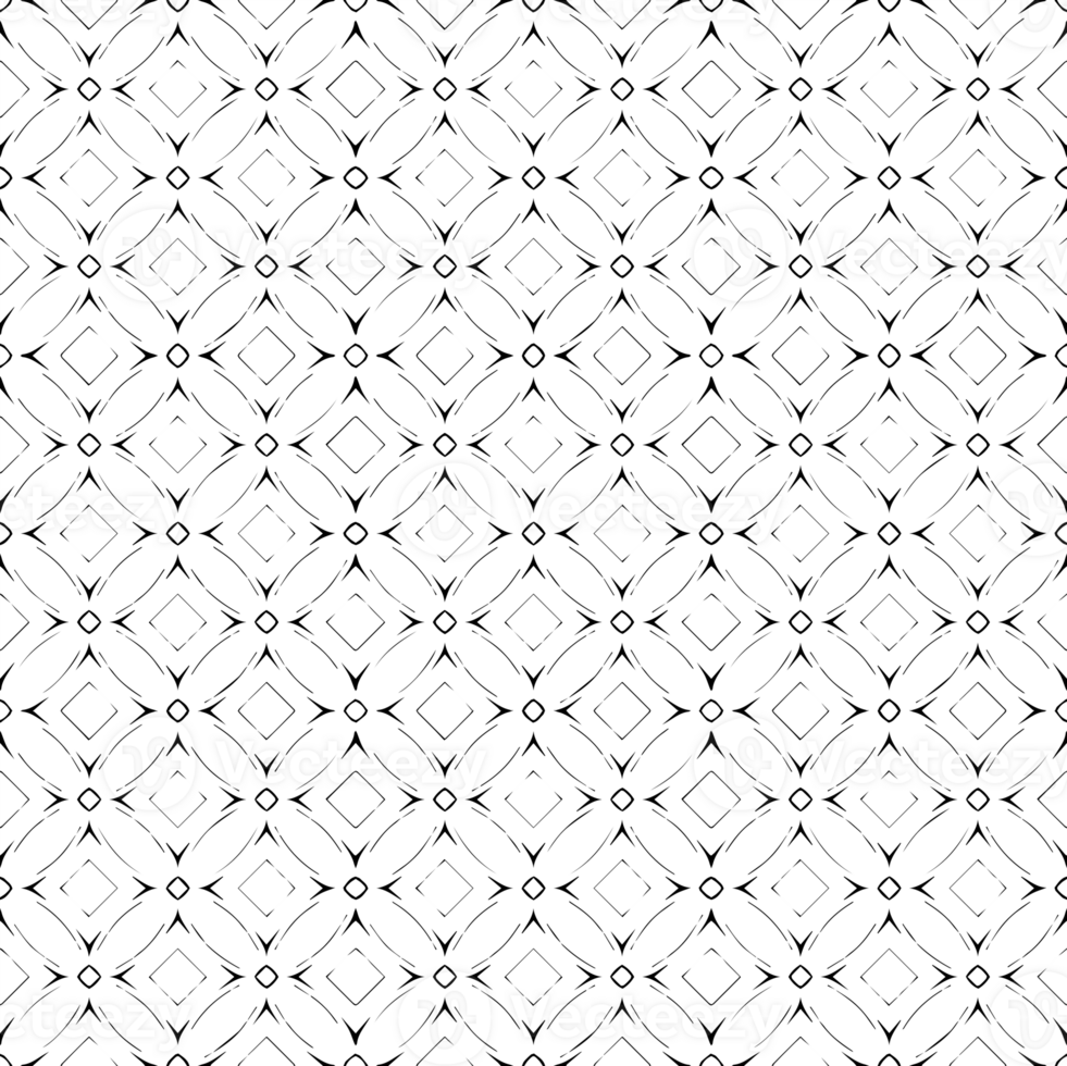 Black seamless abstract pattern. Overlay for background and backdrop. Ornamental design. PNG graphic illustration with transparent background.