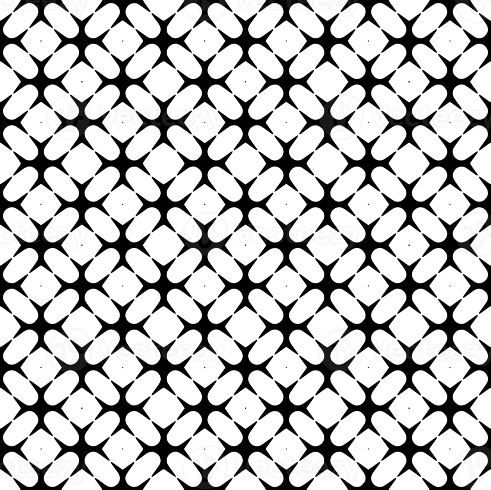 Black seamless abstract pattern. Overlay for background and backdrop. Ornamental design. PNG graphic illustration with transparent background.