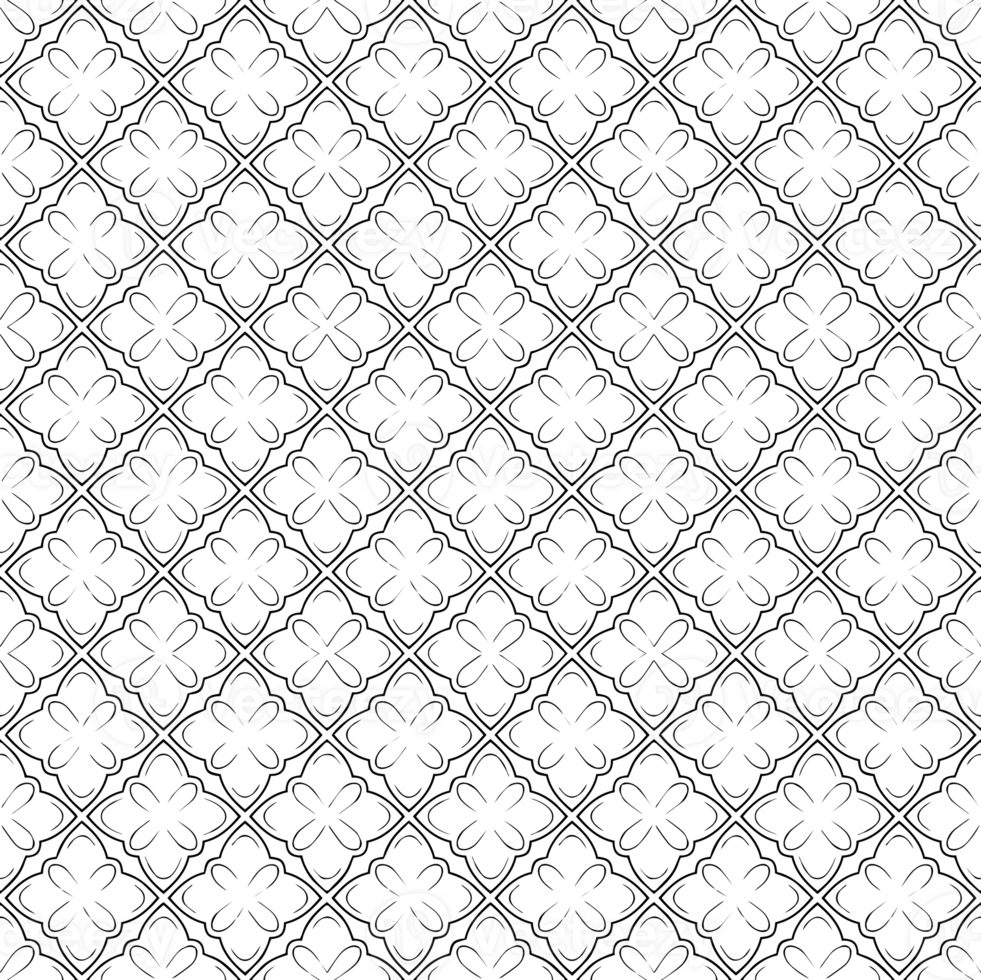 Black seamless abstract pattern. Overlay for background and backdrop. Ornamental design. PNG graphic illustration with transparent background.