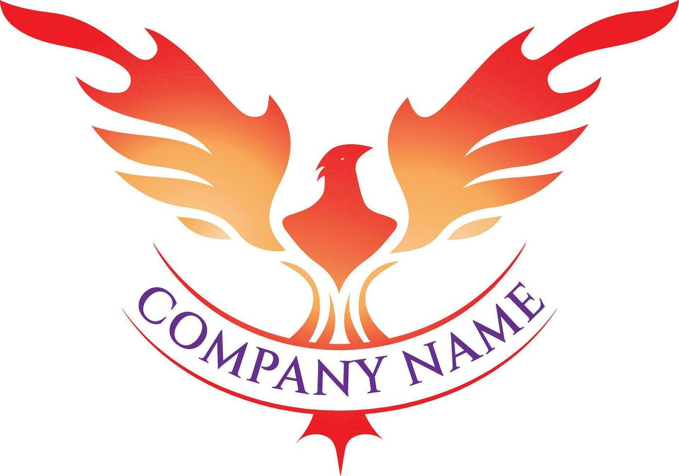 Phoenix logo for your company vector