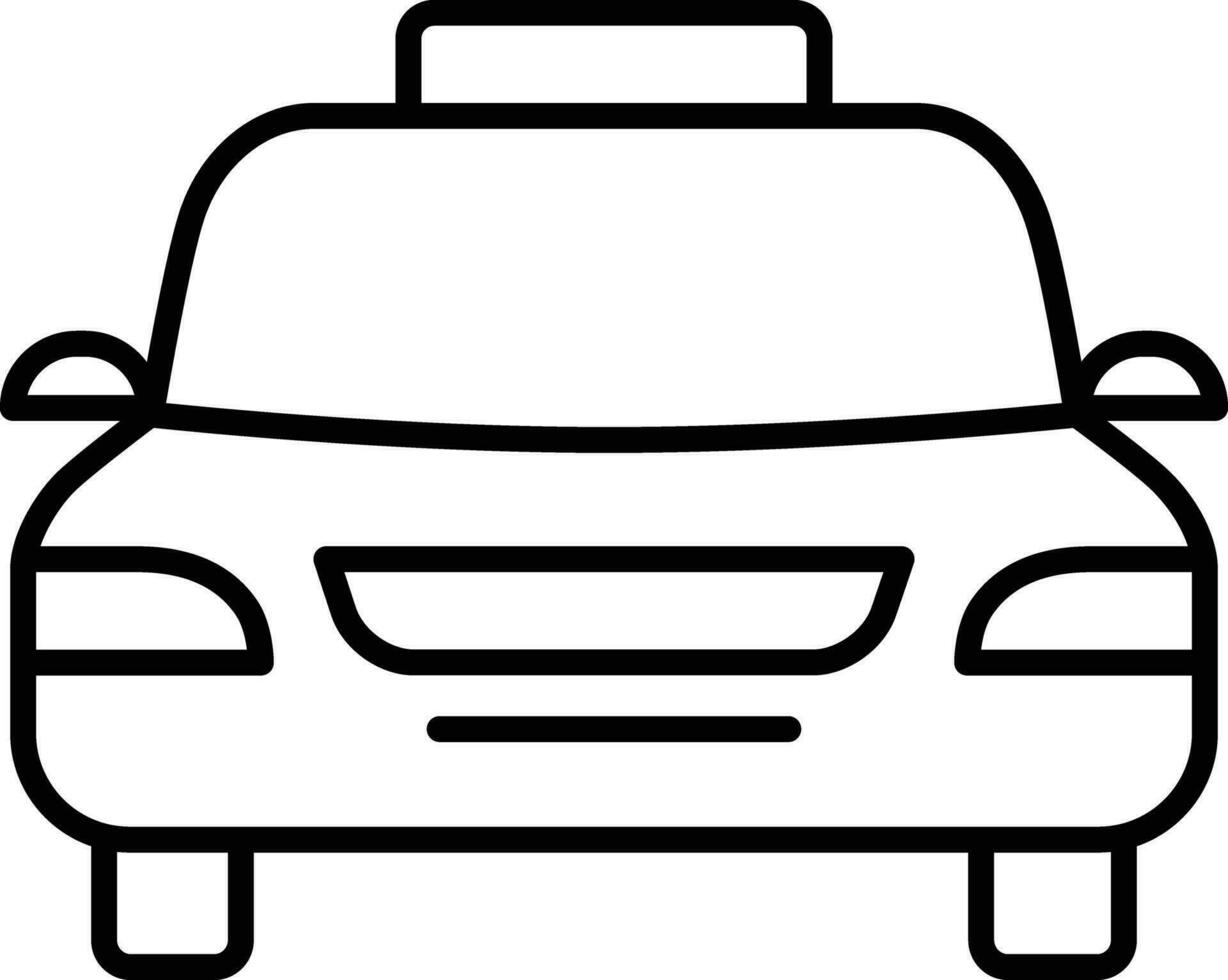 car Outline vector illustration icon