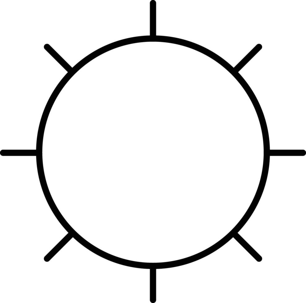 Brightness Outline vector illustration icon