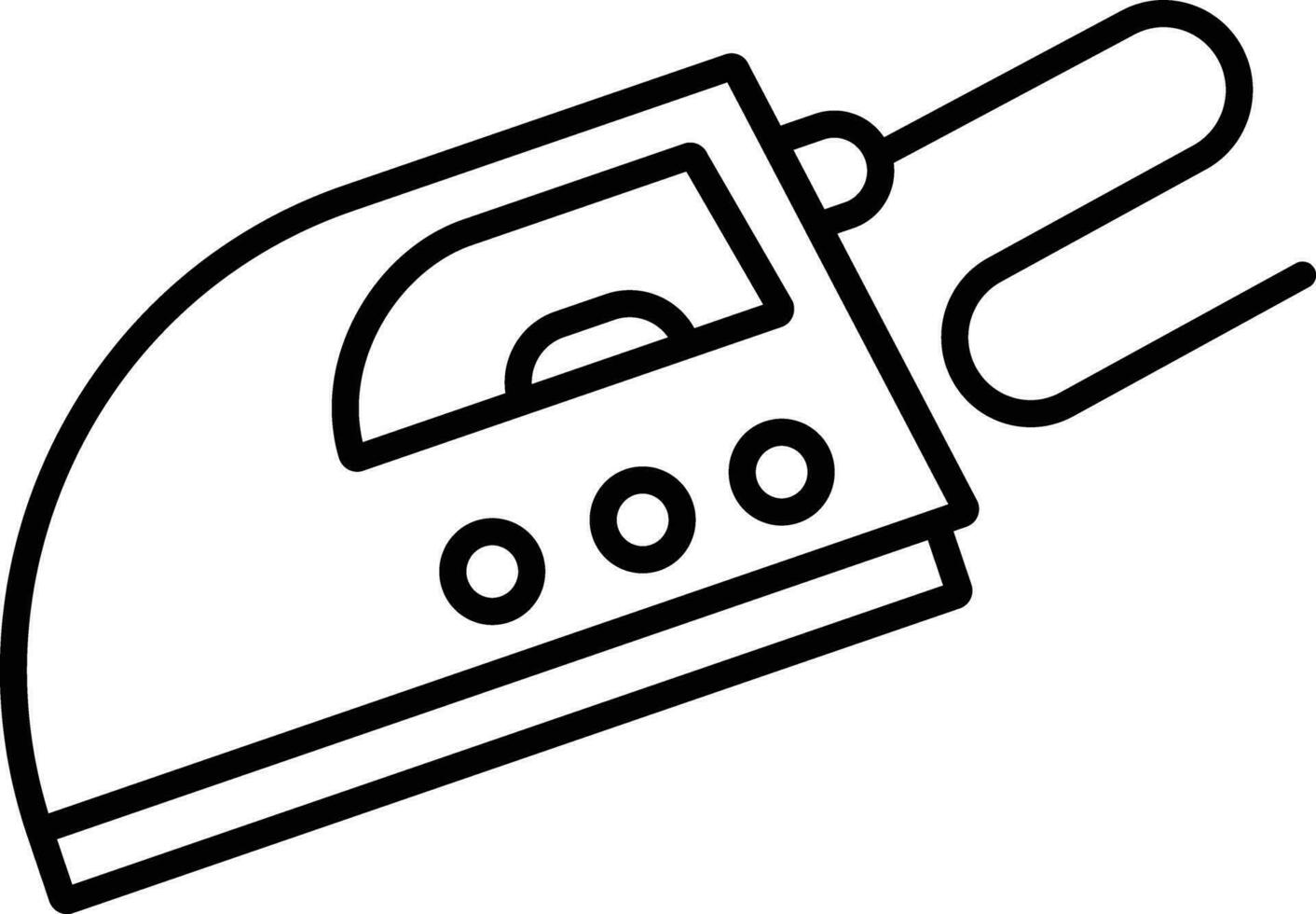 Iron Outline vector illustration icon