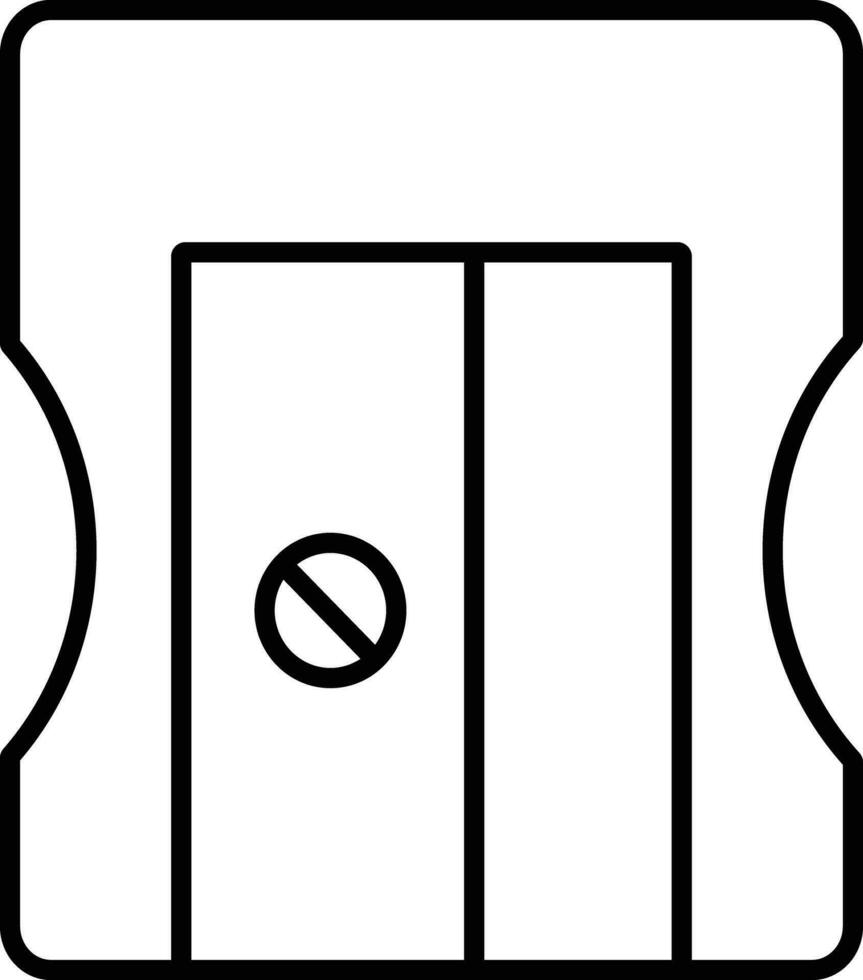 Sharpener Outline vector illustration icon