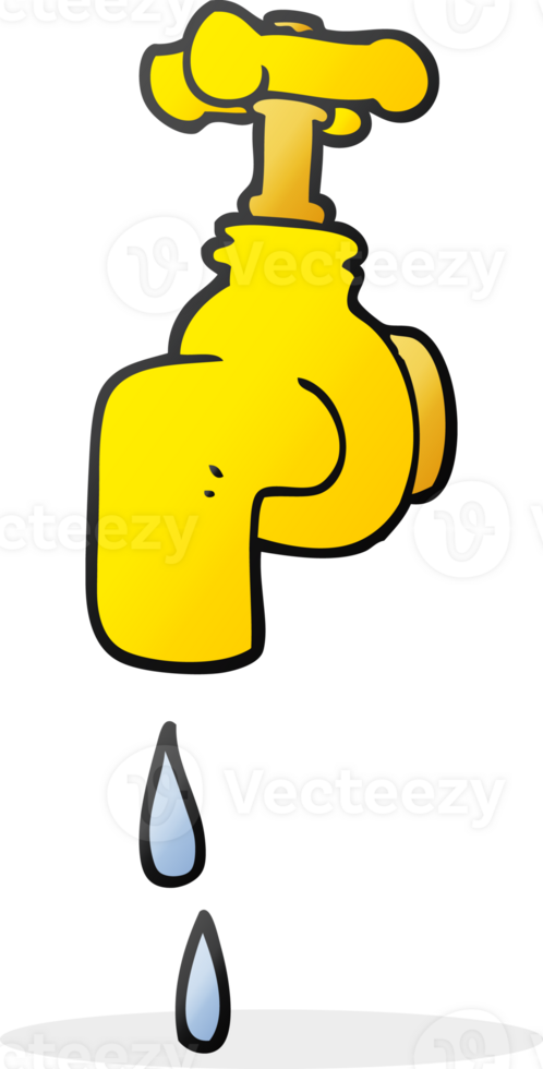 cartoon dripping faucet png