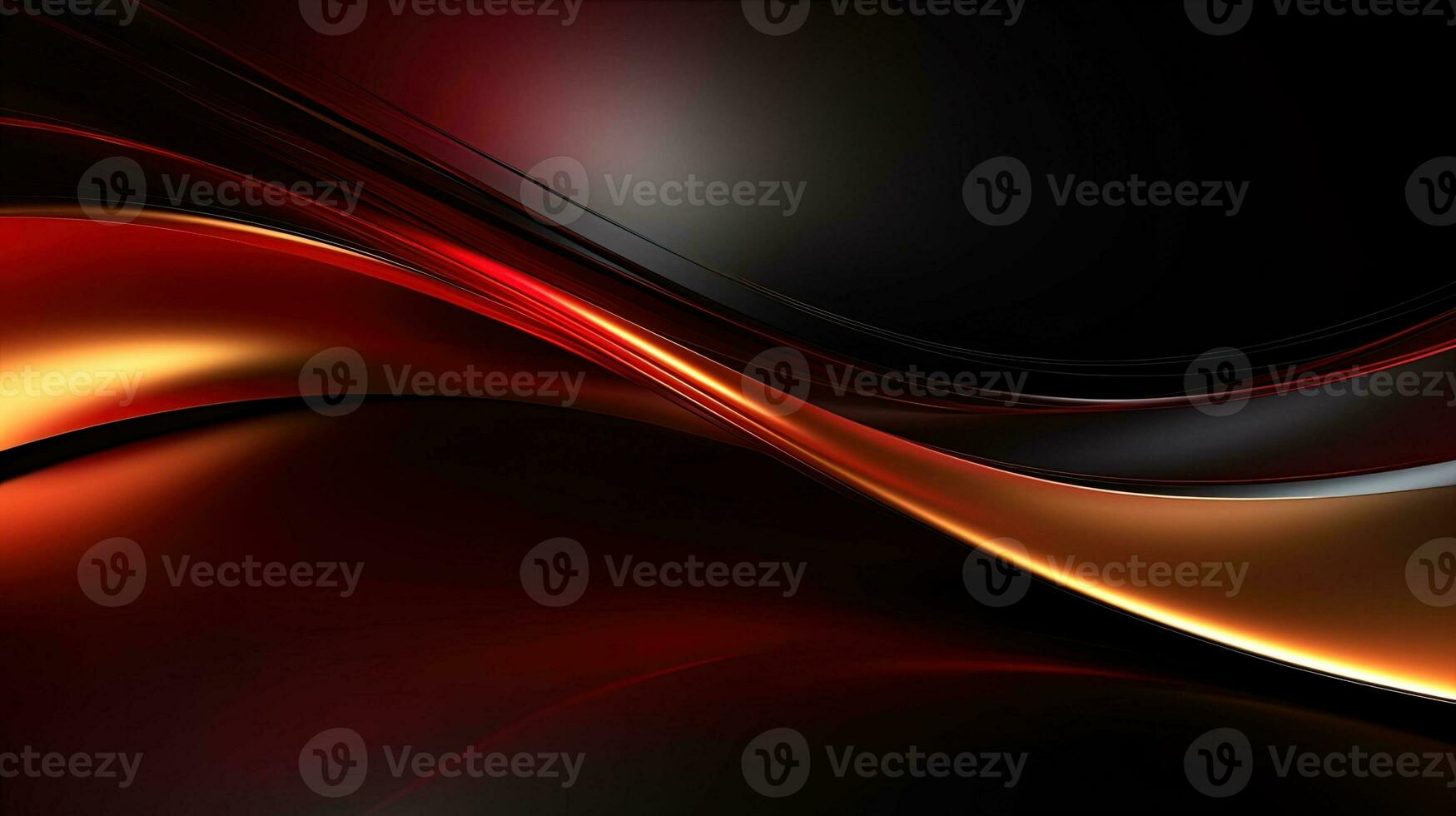 AI generated Abstract red and black wavy background with copy space for your text, ai generative photo
