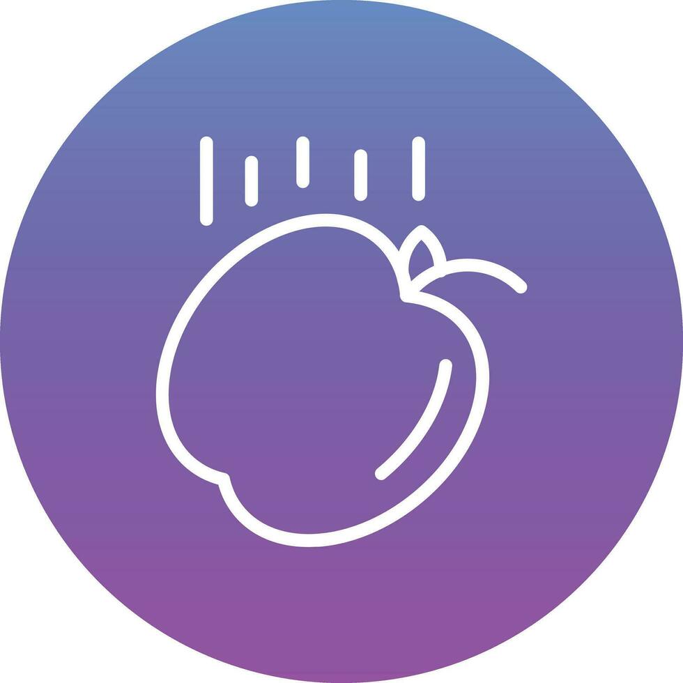 Falling Apple Vector Icon