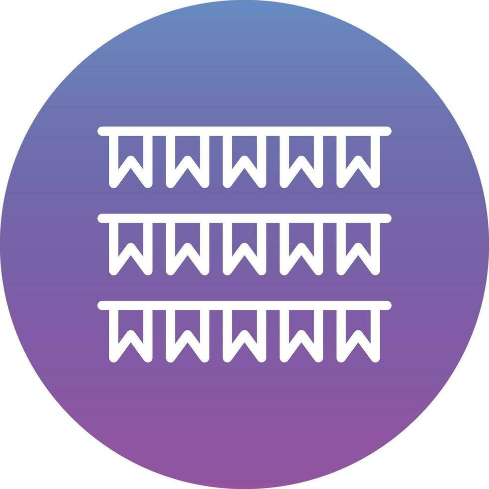 Bunting Vector Icon